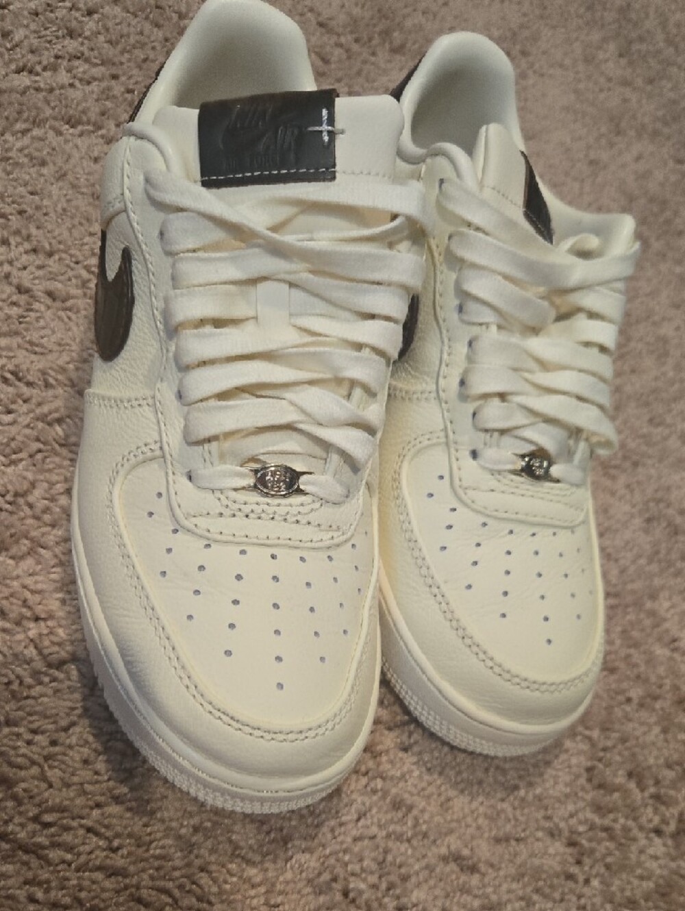 Nike Air Force 1 Soft Croc with Black Tongue Patch